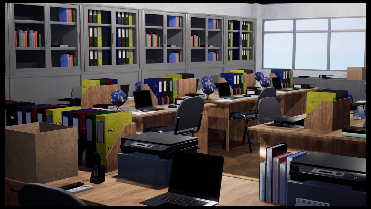 商品 Japanese School Staffroom – Teacher's Lounge 的媒体 1