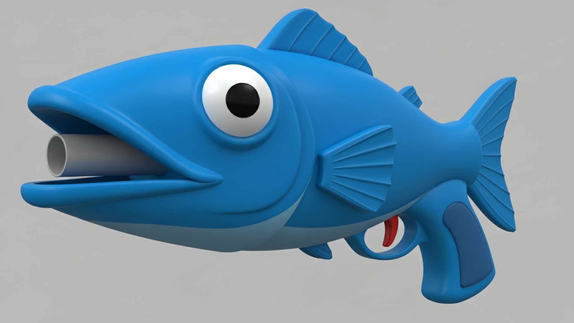 Fish Gun Hloding Stylized Fish Water Gun - Playful Toy Model (with LOD) | Fab