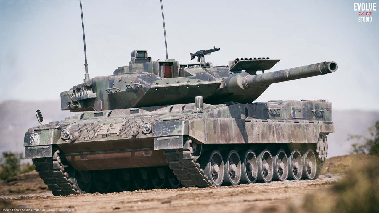 Media 1 for listing Tank Drivable Leopard Battle Tank