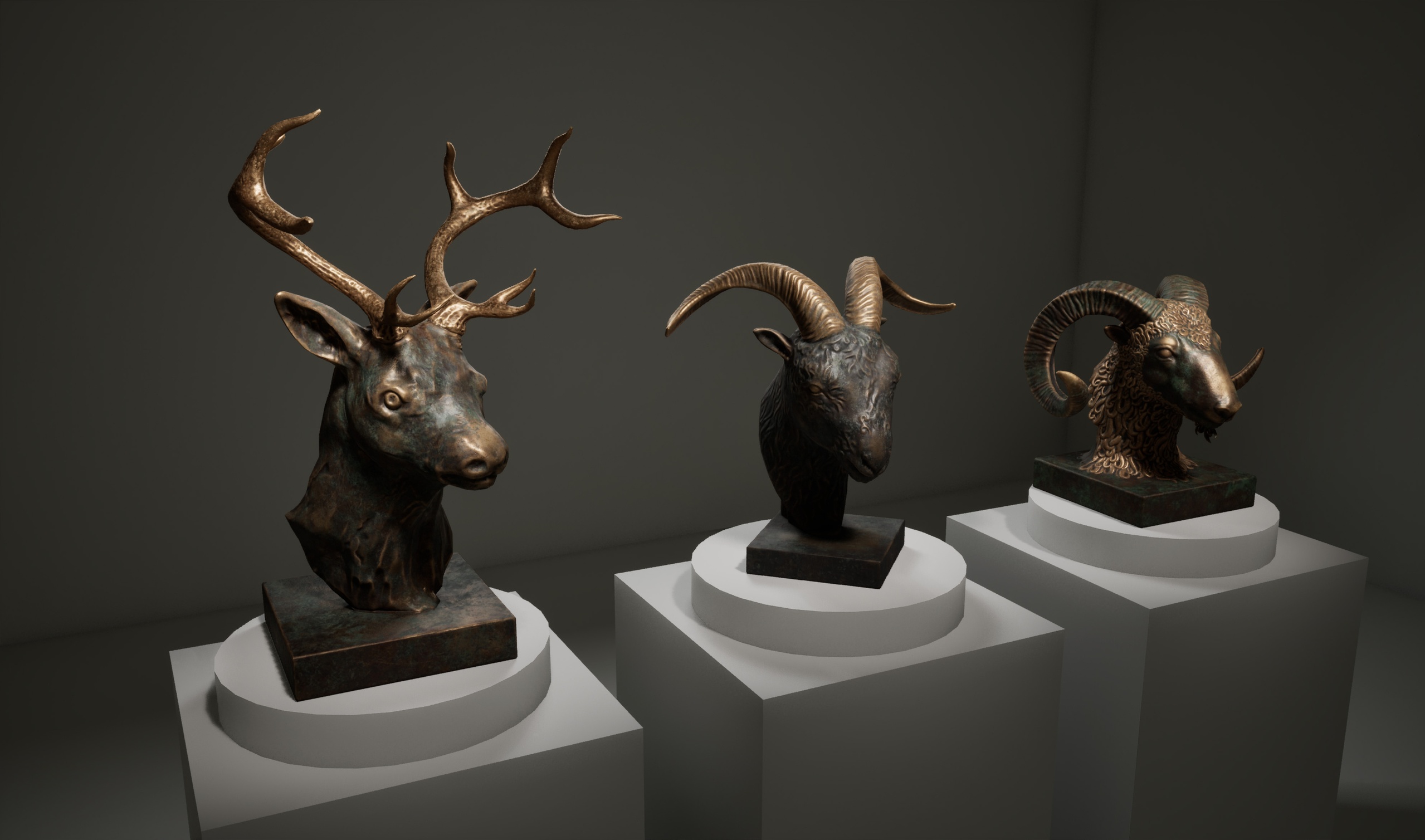 Media 1 for listing Statues Animal Heads