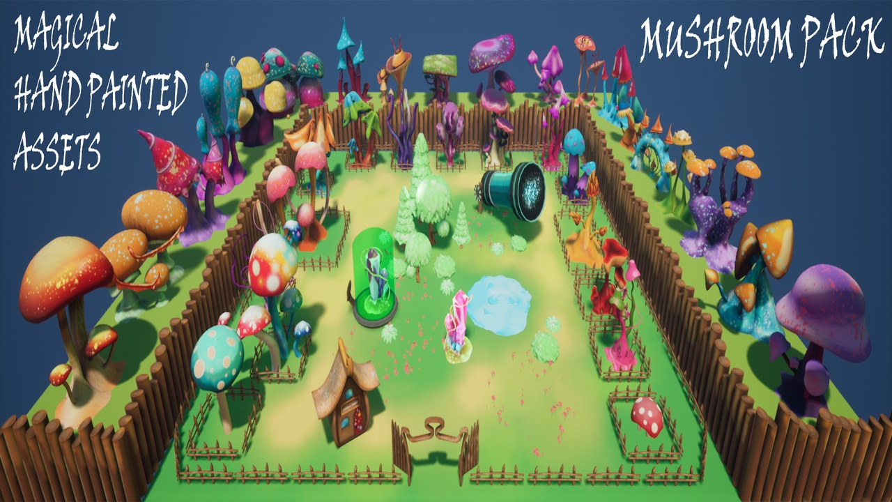 Media 1 for listing Hand Painted Magical & Mystical Mushroom Pack