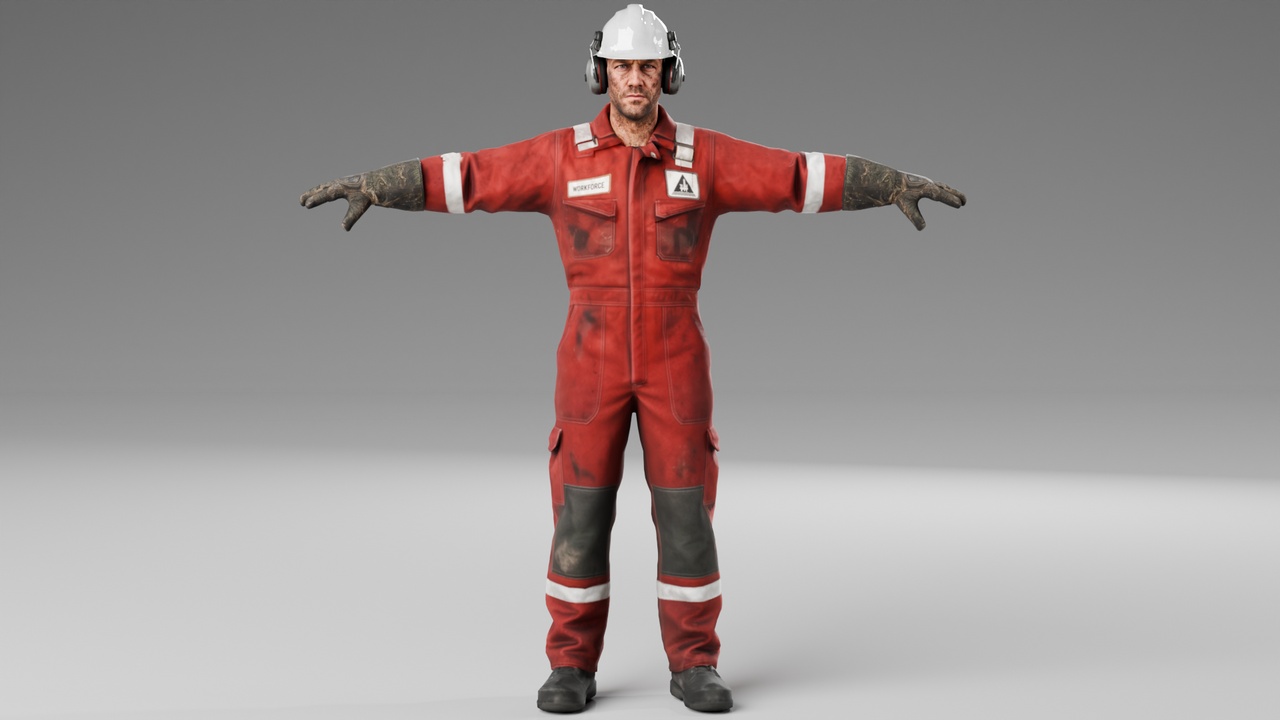 Media 1 for listing Oil Rig Worker - Rigged