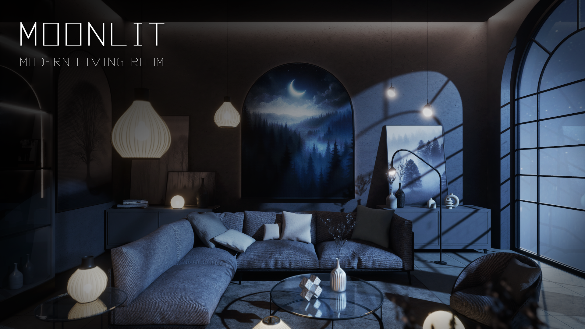 Moonlit Living Room | Fab
