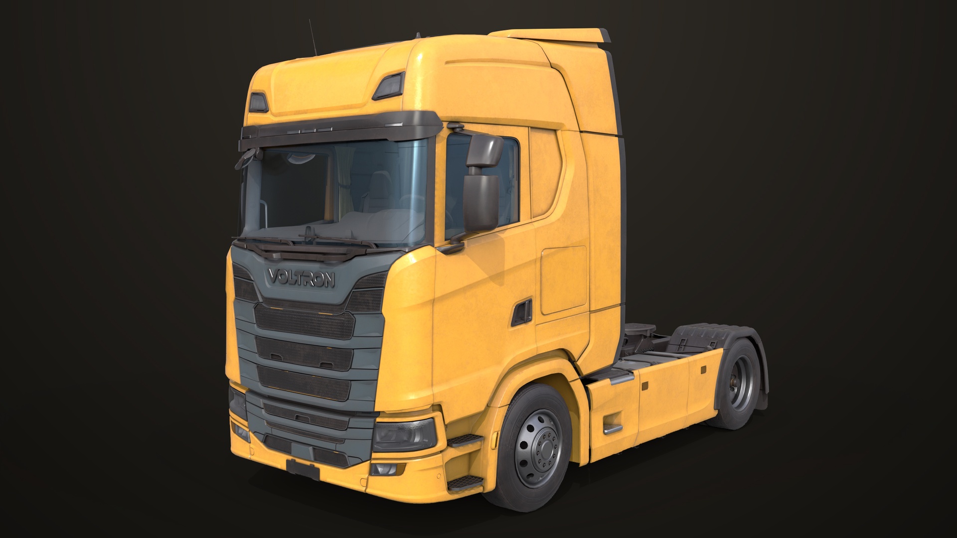 Media 1 for listing Heavy Truck Chassis 06 Yellow Generic All PBR Unity UE Textures