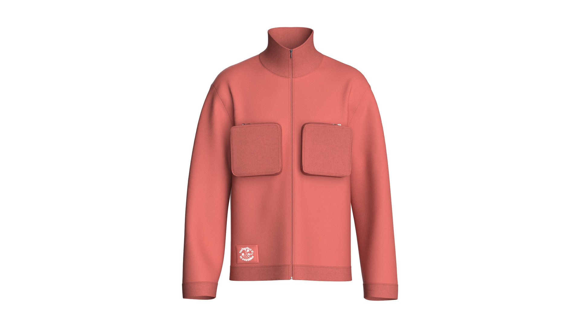 Media 1 for listing Men Chest Pockets High - Neck Jacket | High Poly