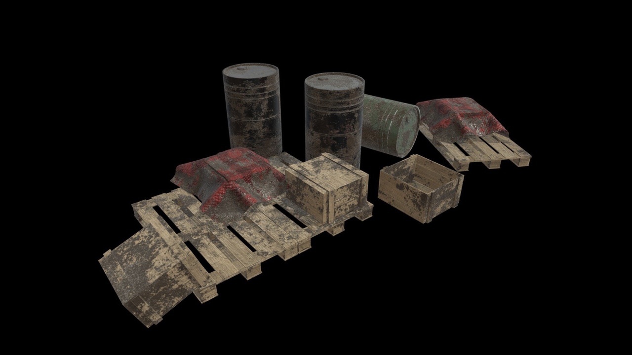 Media 1 for listing Asset Pack Boxes and Barrels
