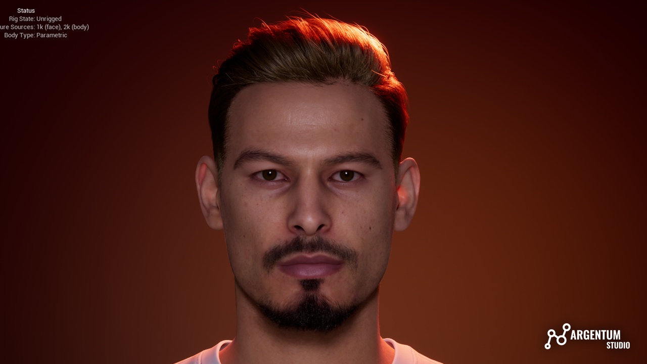 Media 1 for listing Male Middle Hair - Argentum - M006