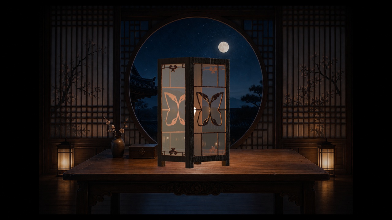 Media 1 for listing Korean Lattice Mood Light