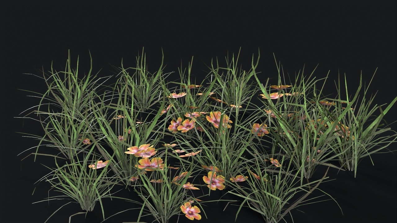 Media 1 for listing Lowpoly Grass & Flowers – Optimized Nature Decoration Set