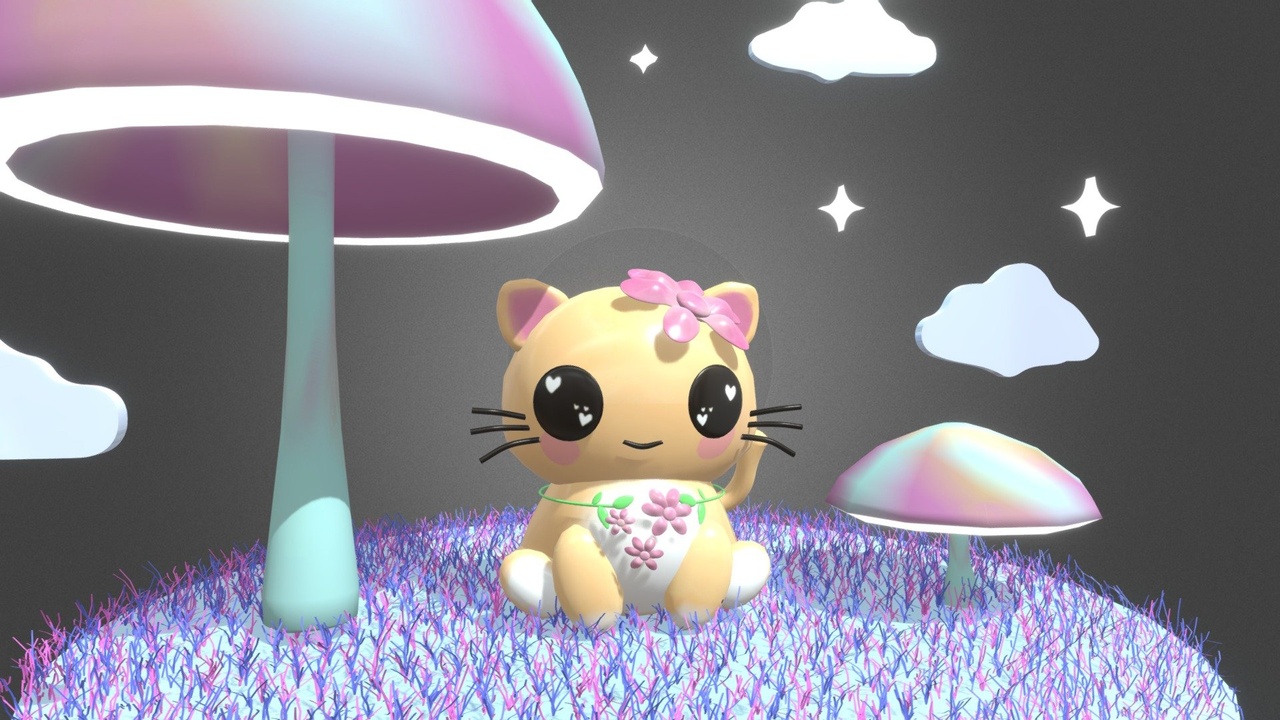 Media 1 for listing 🐱 Cute 3D Cat