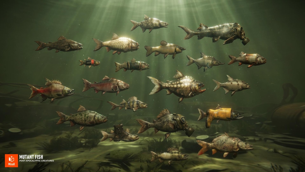 Media 1 for listing Mutant Fish - Post‑Apocalyptic Creatures