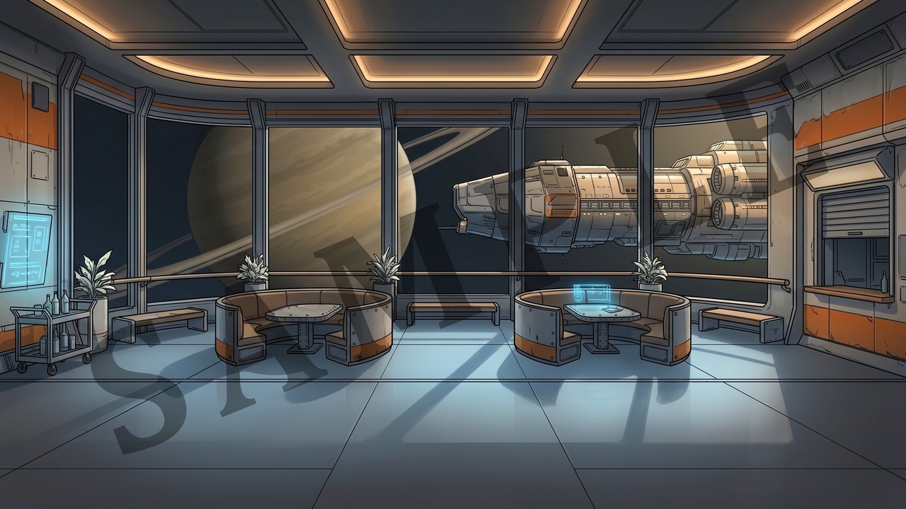 Media 1 for listing 50 Sci-Fi 2D Game Backgrounds - Visual Novel, RPG & Battleback Scenes