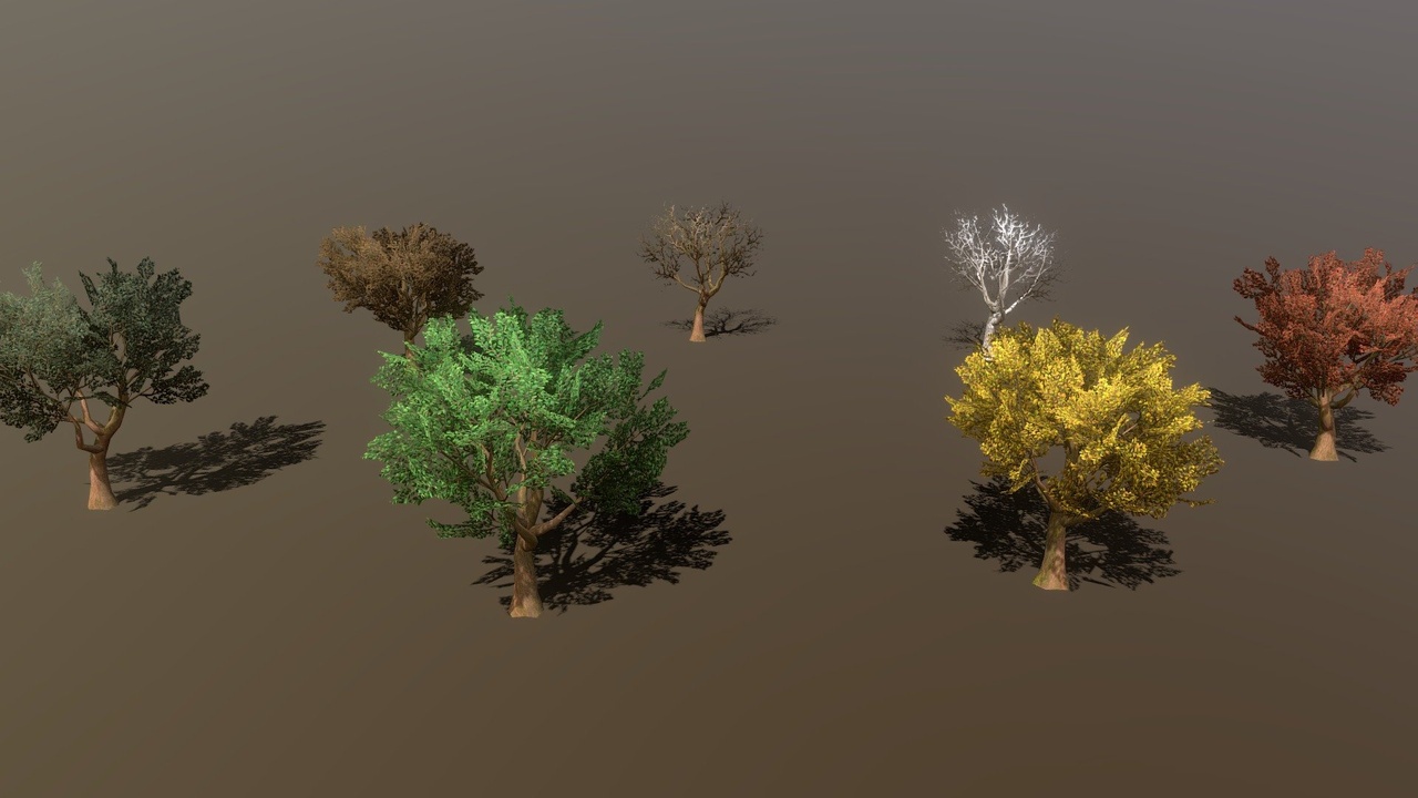 Media 1 for listing Low Poly Season Trees