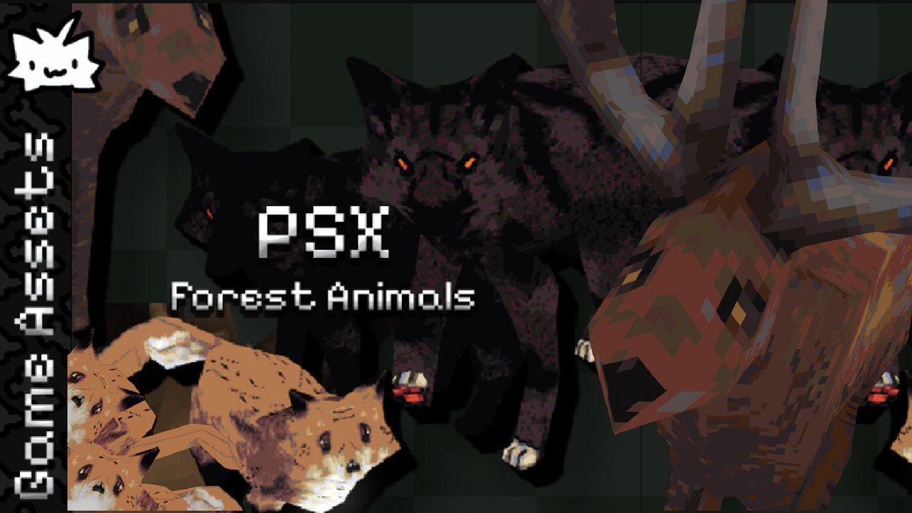 Media 1 for listing PSX Low Poly Forest Animals