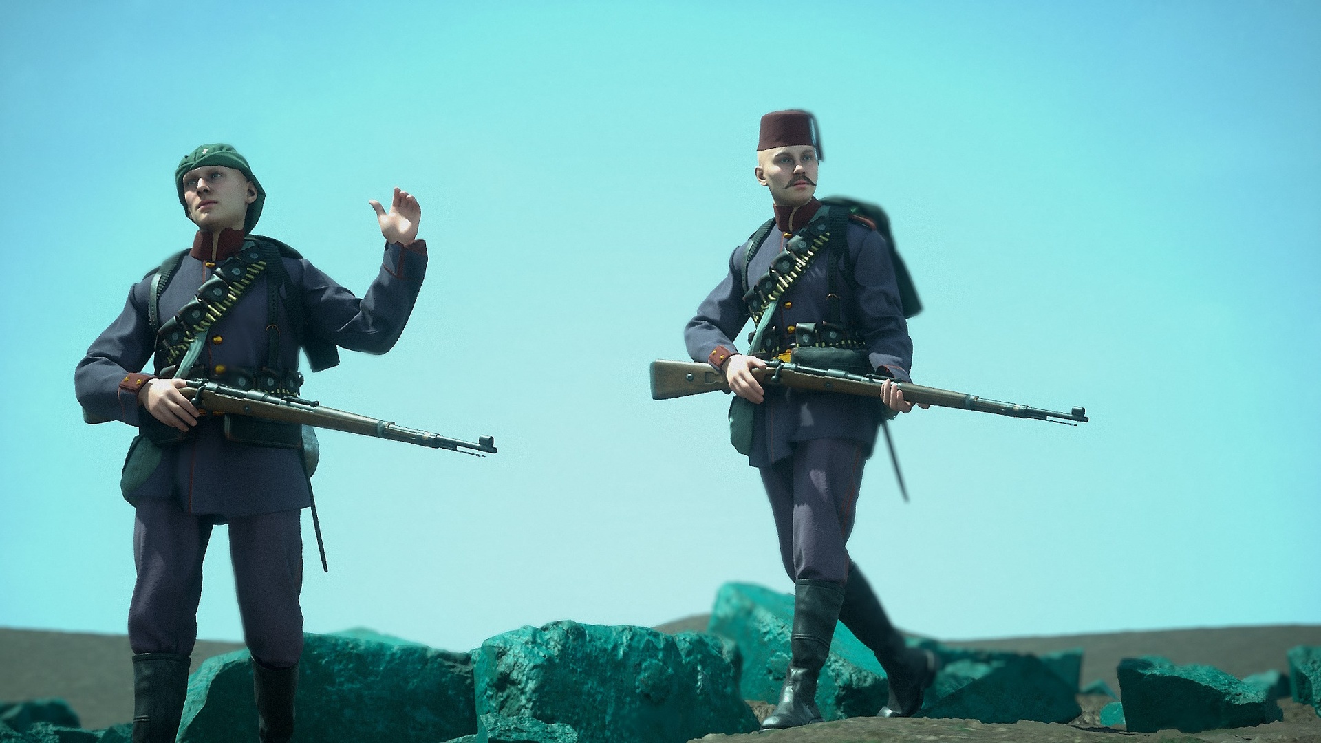 Media 1 for listing Pre-WW1 Turkish Rifleman - Metahuman Kit