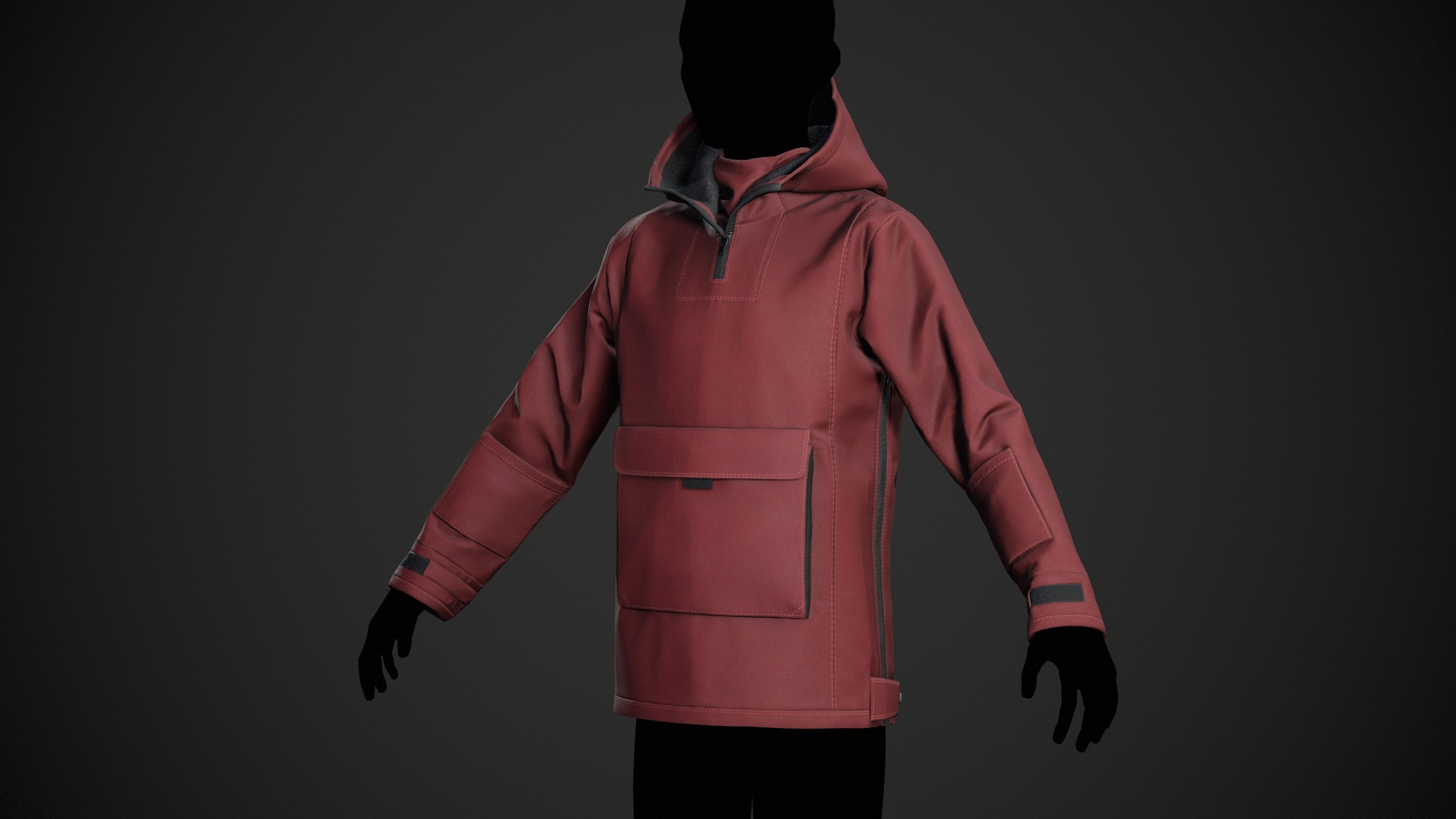 File multimediali per l'articolo Red Anorak Jacket: 1
