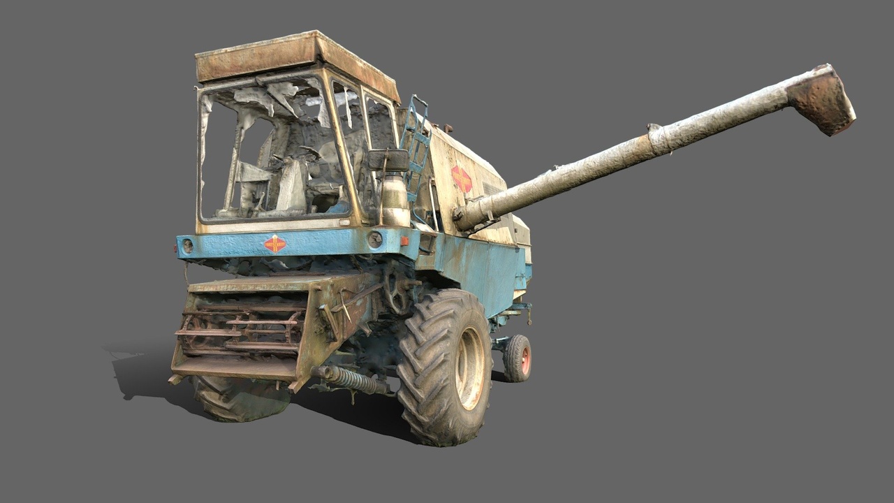 Media 1 for listing Old Harvester #2 [PBR, 8K textures]