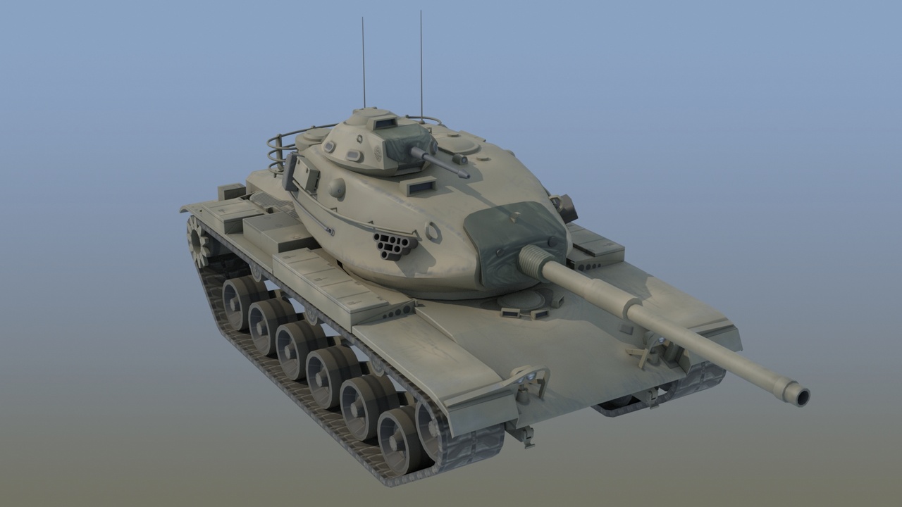 Media 1 for listing M60 Main Battle Tank Game Ready 3D Model