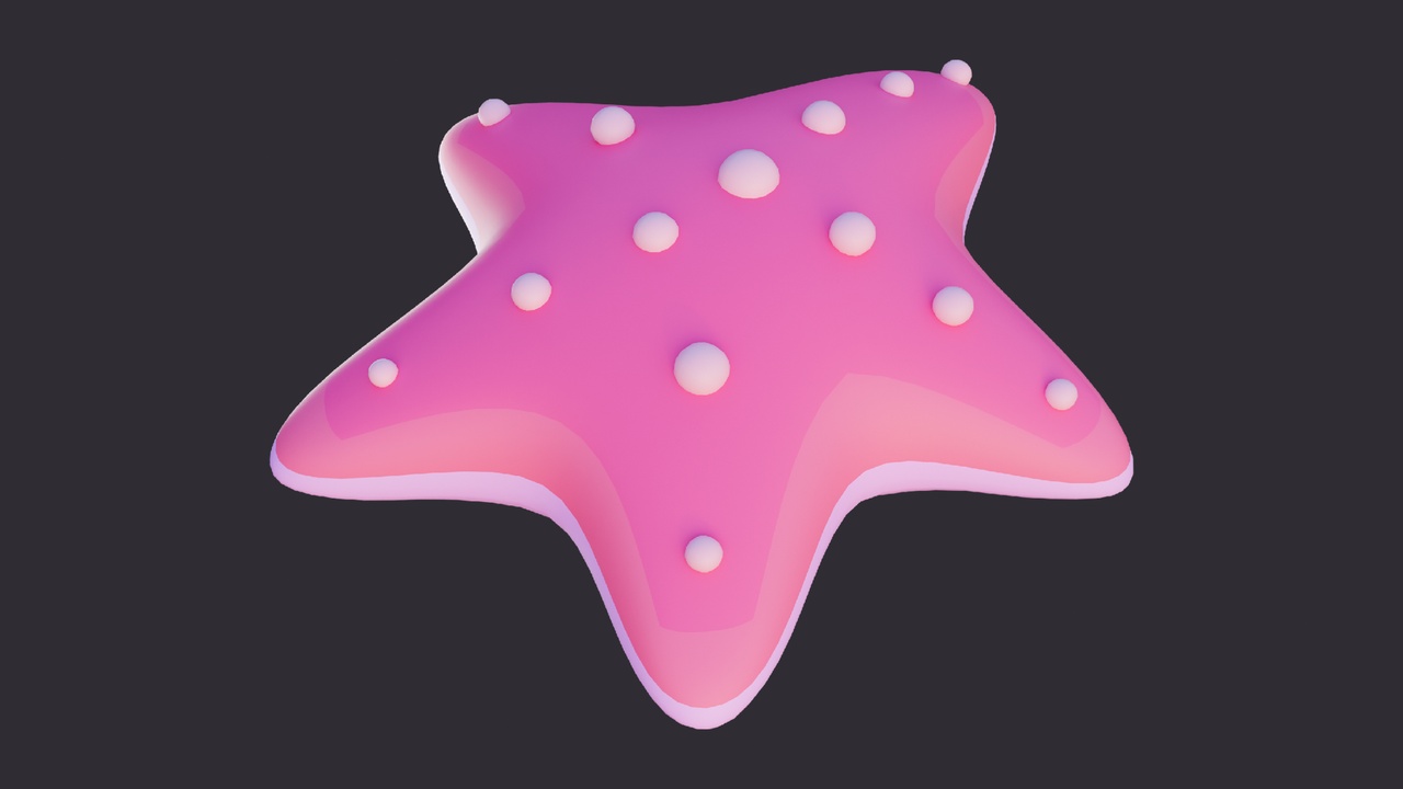 Media 1 for listing Low Poly Pink Starfish