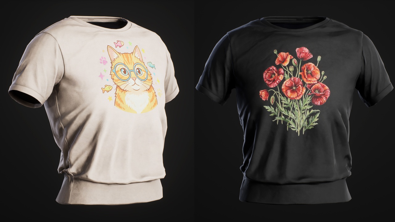 Media 1 for listing Female Tshirt Tucked - Metahuman