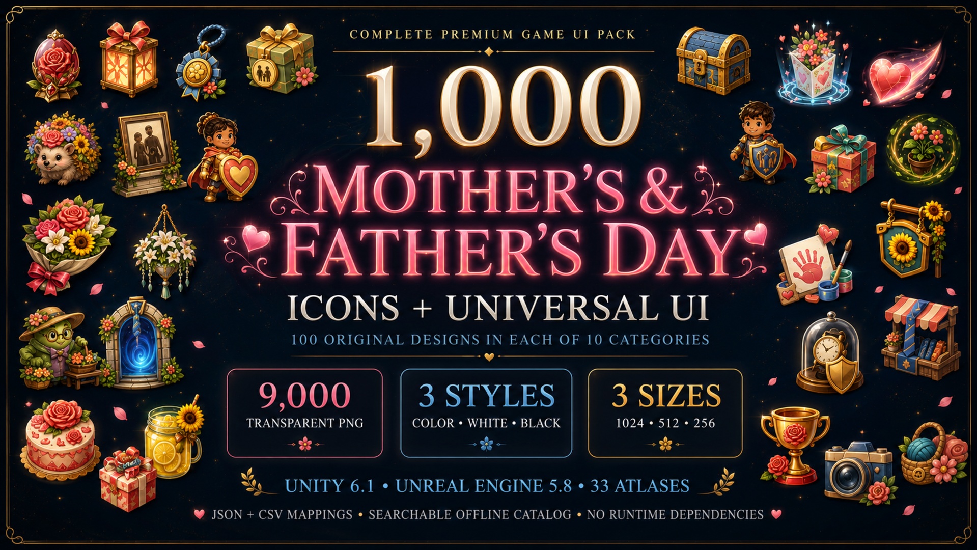 Media 1 for listing Mother's & Father's Day Icons