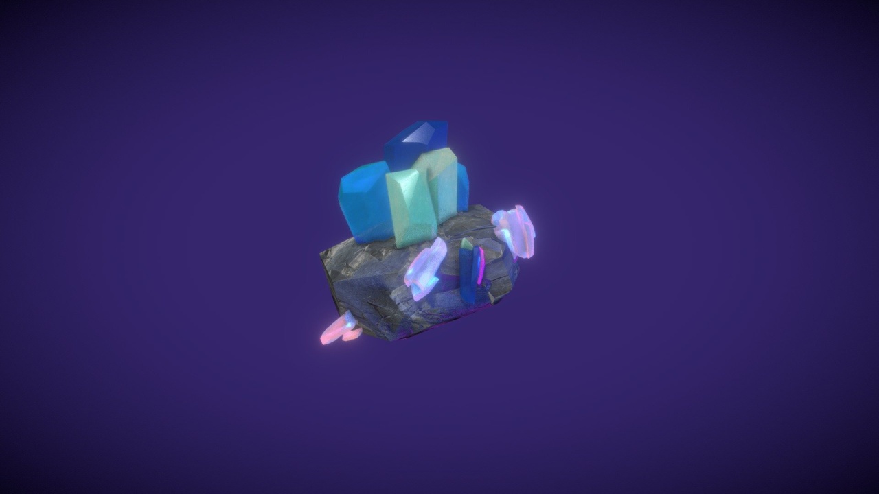 Media 1 for listing Crystals on a Rock