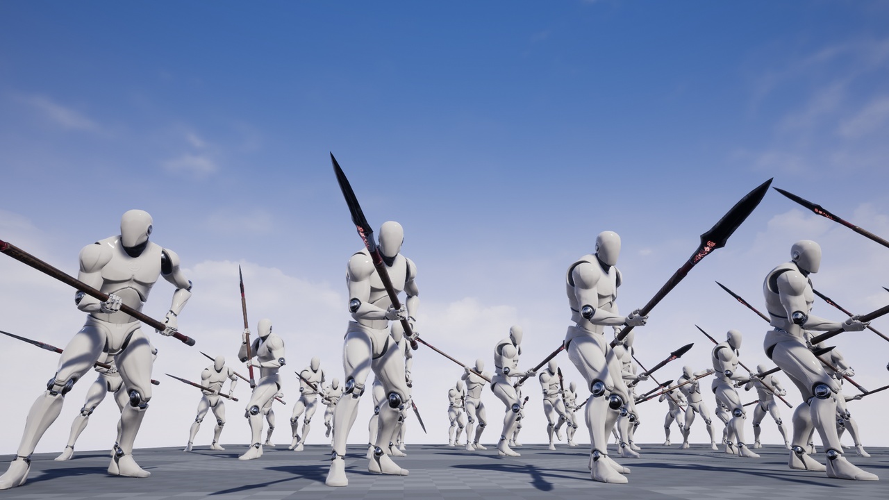 Media 1 for listing Spear And Halberd Animset