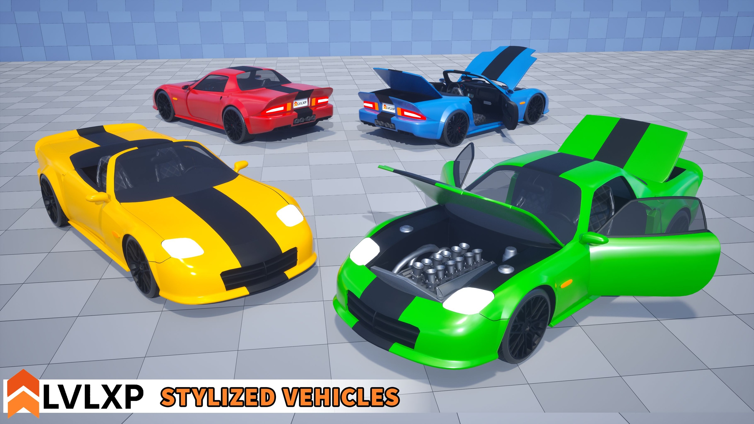 Media 1 for listing Stylized Drivable Vehicles - Coupe Car "Mirage"