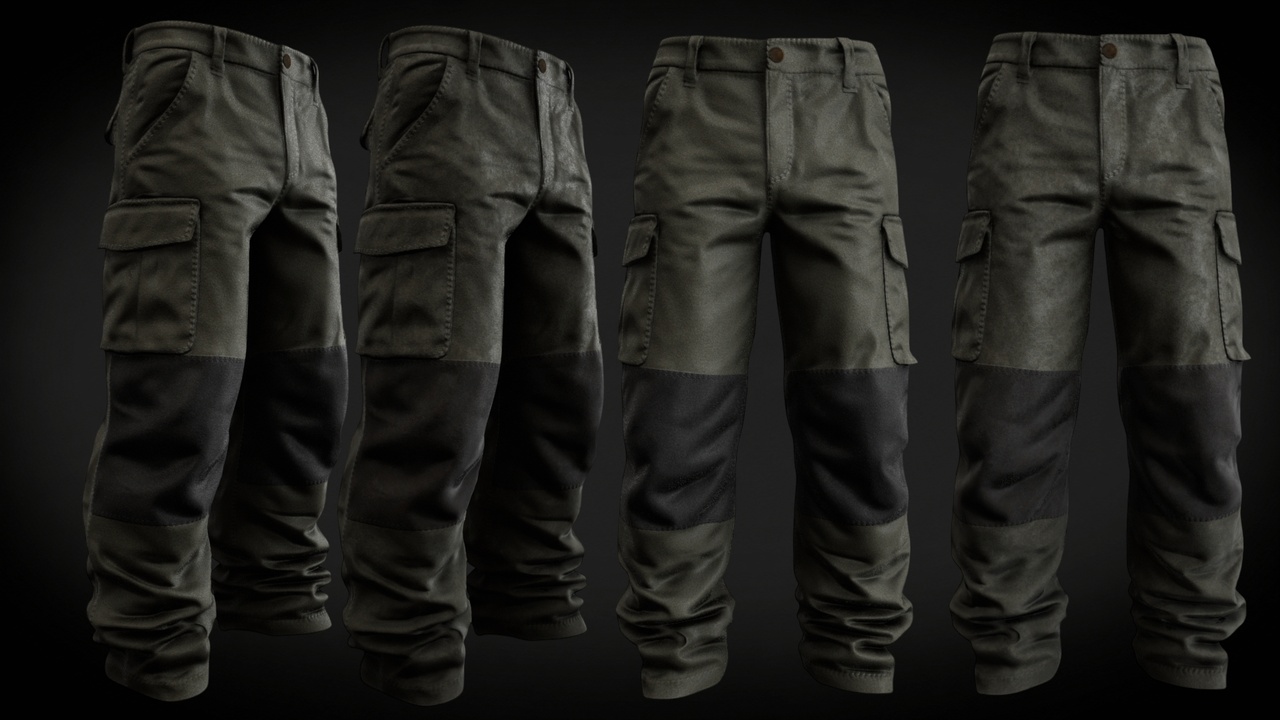 Media 1 for listing Parametric Outdoor Survival Trousers Rugged Cargo Pants – MetaHuman Compatible