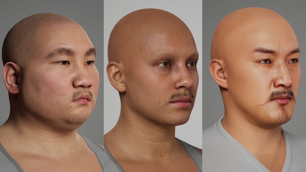 Media 1 for listing MetaCulture CN Tang Male Goatee Mustache 0
