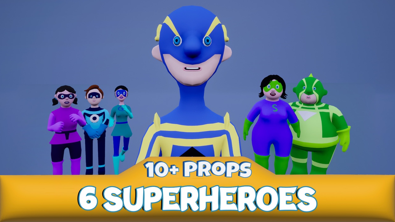 Media 1 for listing Superheroes with Props
