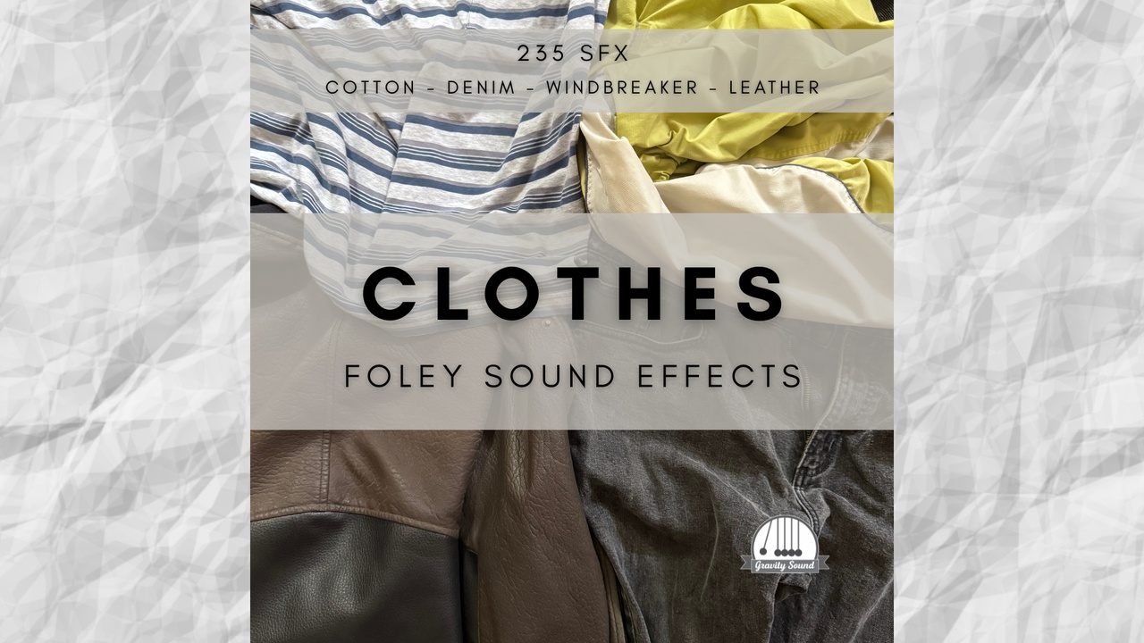 Media 1 for listing Clothes Sound Effects