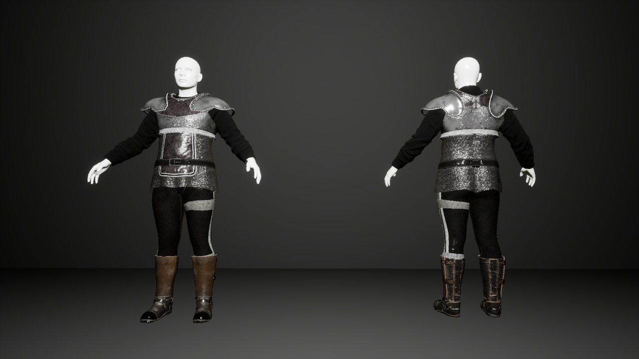 Media 1 for listing MetaHuman-Compatible Warrior Outfit
