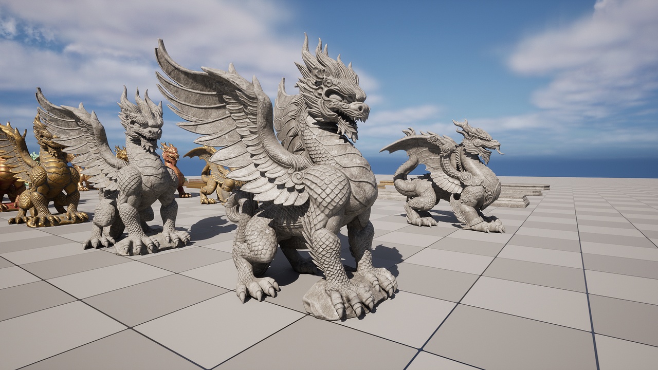 Медиа 1 для объявления Statue Dragon