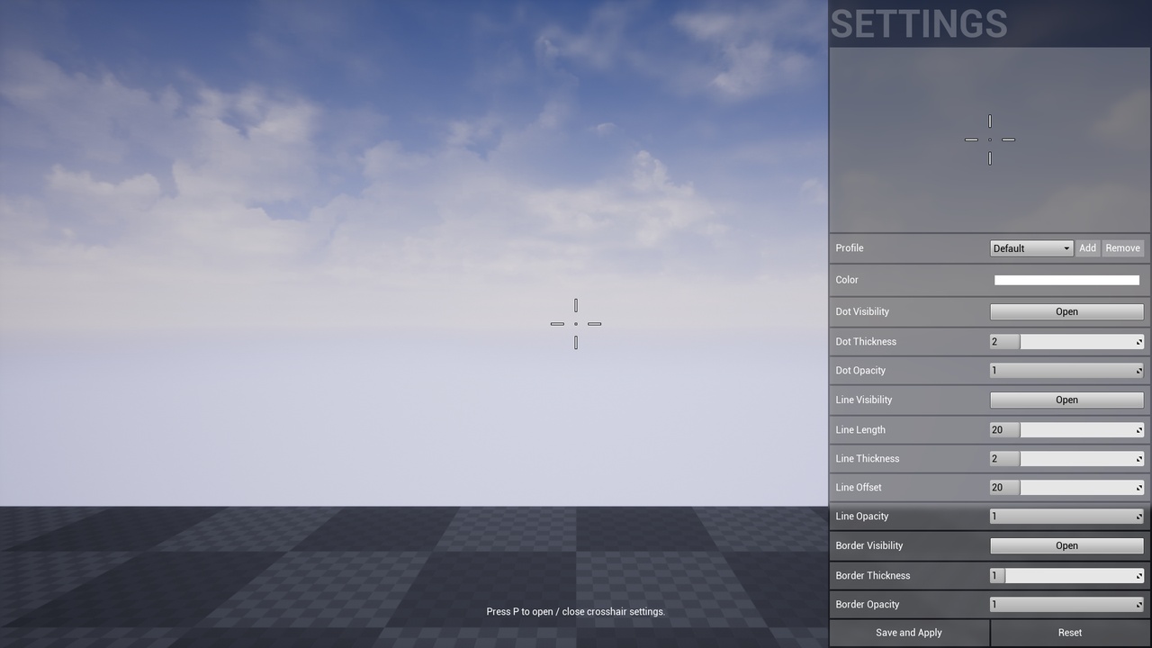 File multimediali per l'articolo Customizable Crosshair System: 1