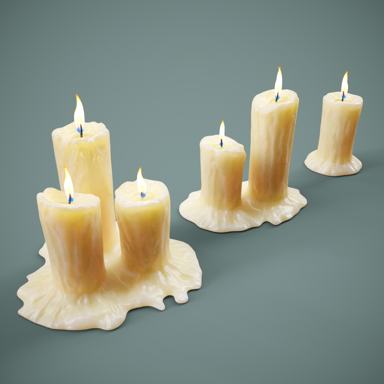 Media 1 for listing Candles Prop Set PBR