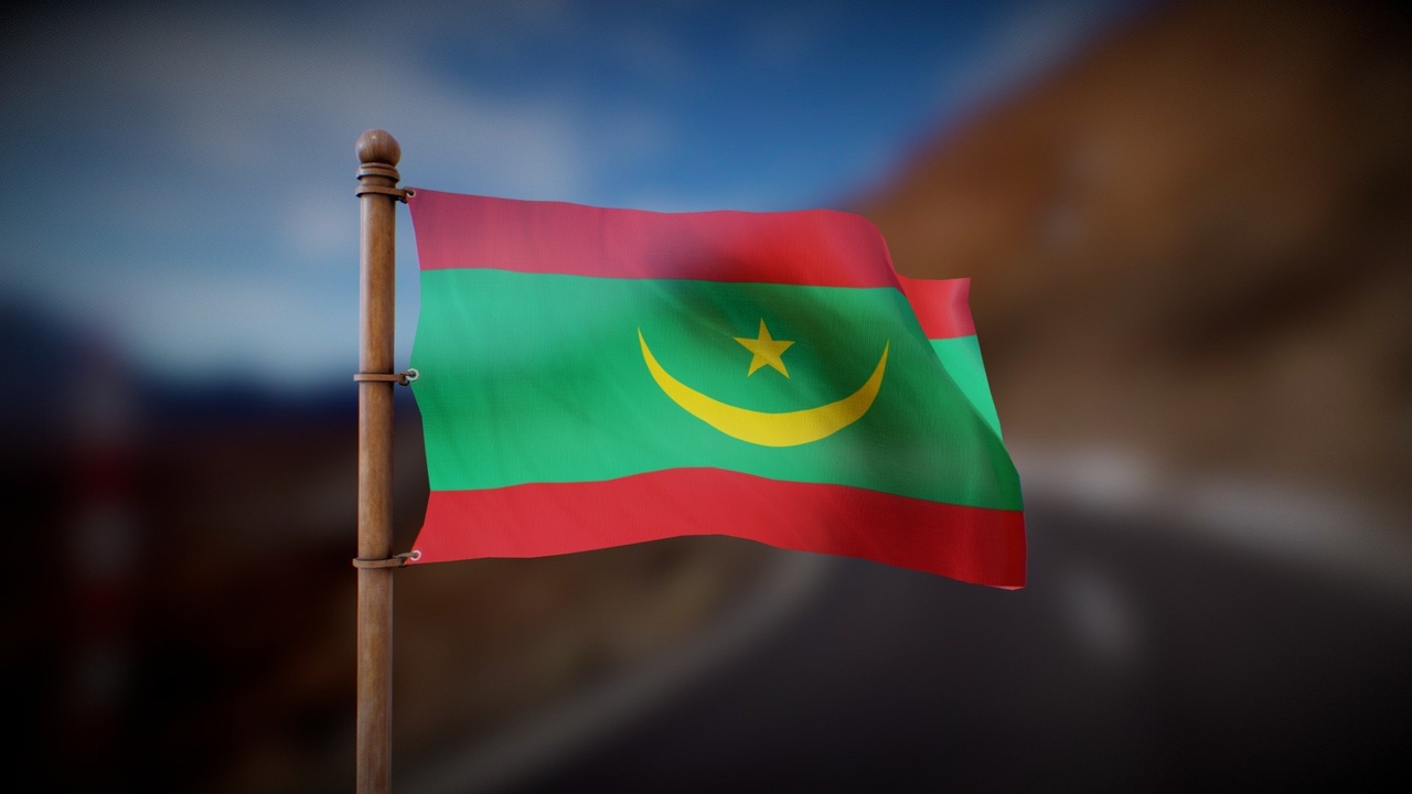 Media 1 for listing Flag of Mauritania - Wind Animated loop