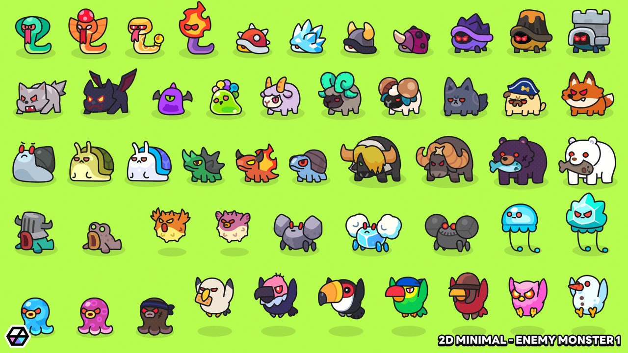 Media 1 for listing 2D Minimal - Enemy Monster 1