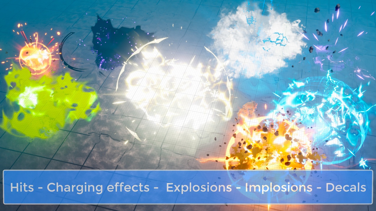 Media 1 for listing NIAGARA : Stylized Explosions VFX PACK