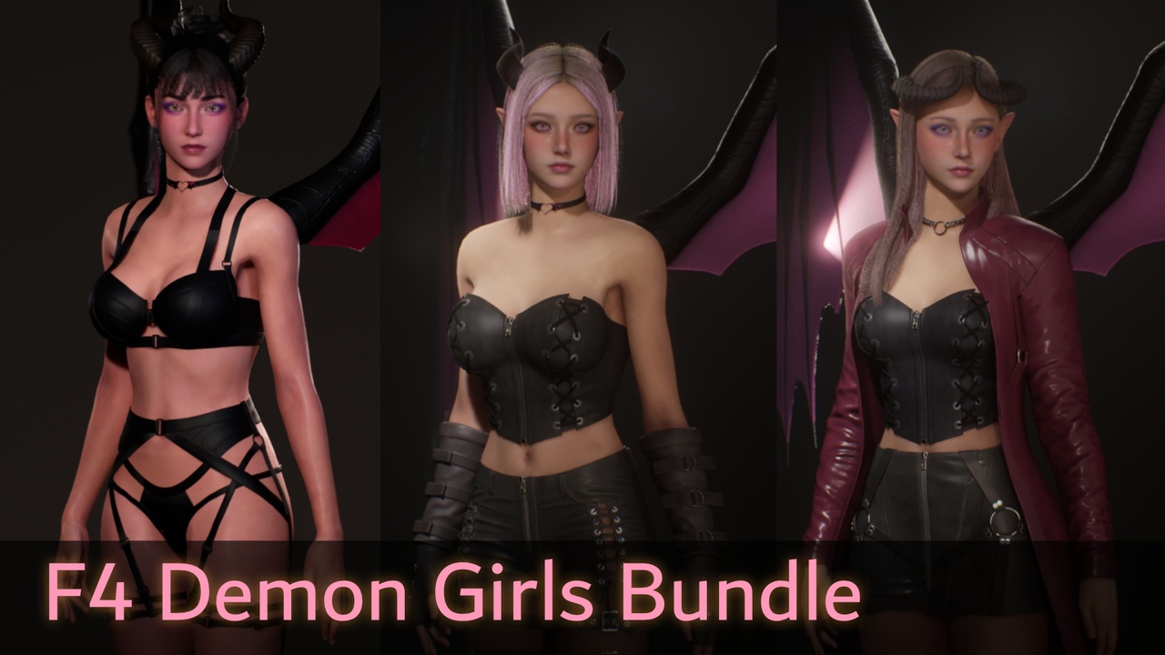 Multimedia 1 para anuncio Demon Girls Bundle