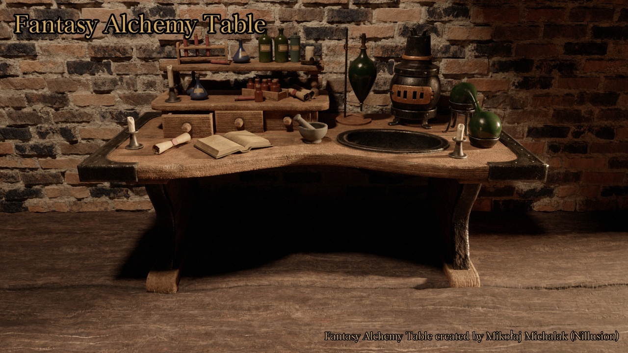 Media 1 for listing Fantasy Alchemy Table