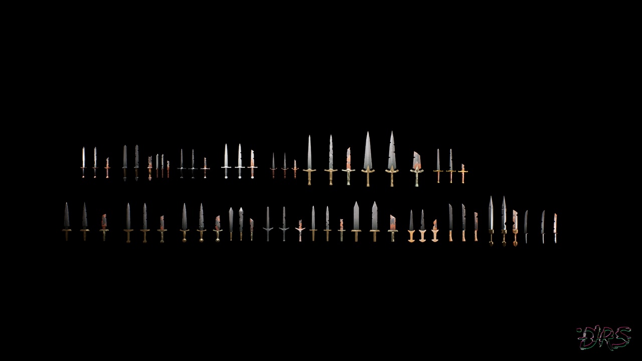 Media 1 for listing Stylized Knifes/Daggers Pack
