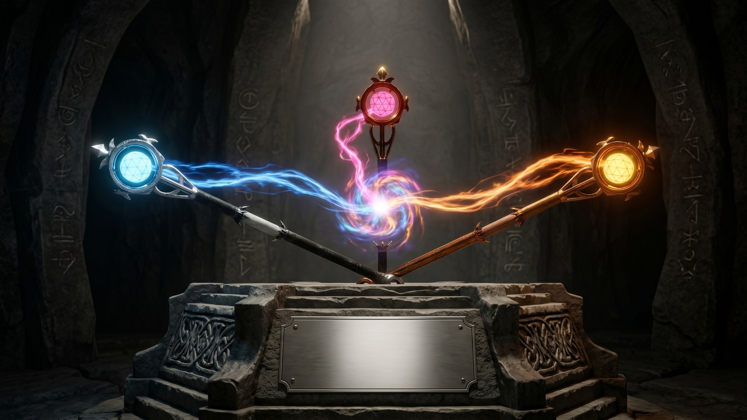 Media 1 for listing Fantasy Magic Staff Astravor - 3 Skins PBR Game Ready
