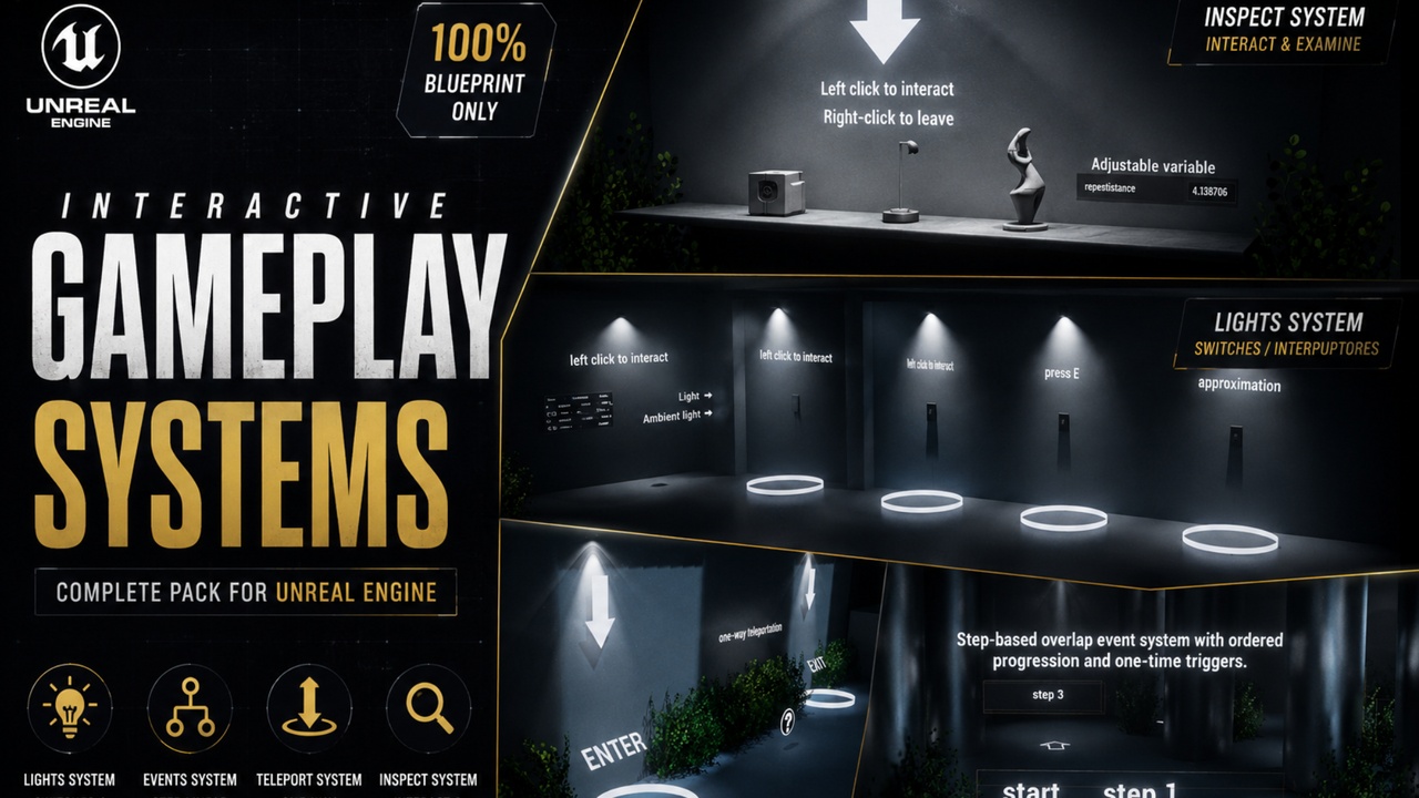 Interactive Gameplay Systems | Fab
