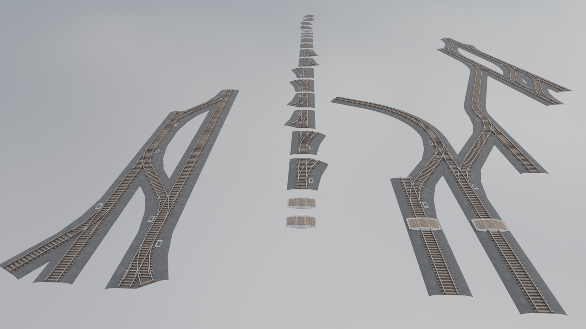 Modular Train / Rail / Railway Track | Fab