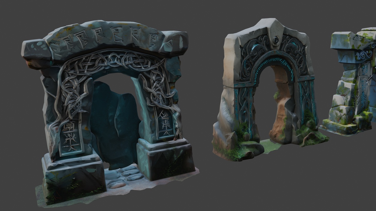Media 1 for listing Free Ancient Archway Lowpoly🏛️