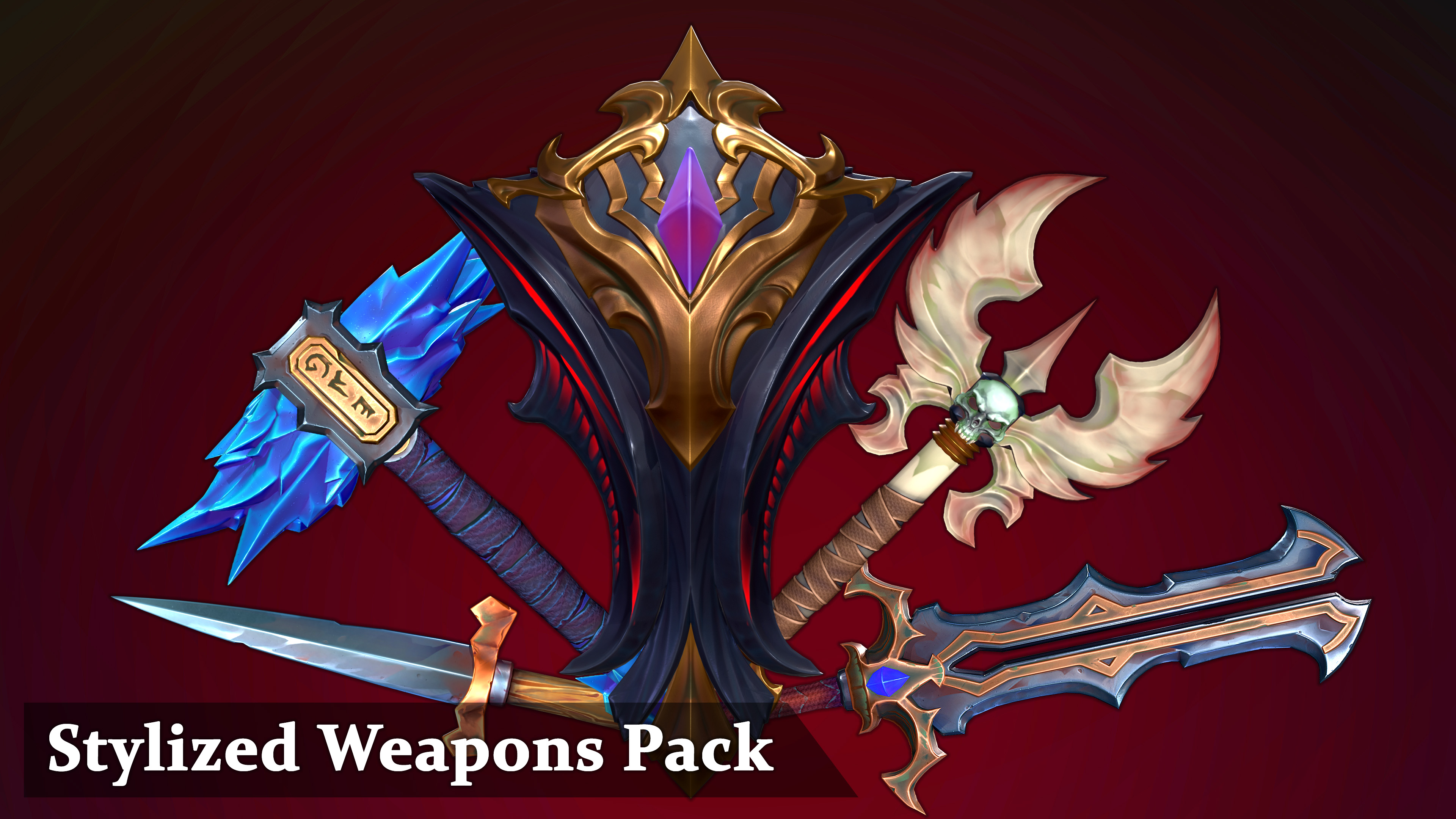 Stylized Weapons Pack | Fab