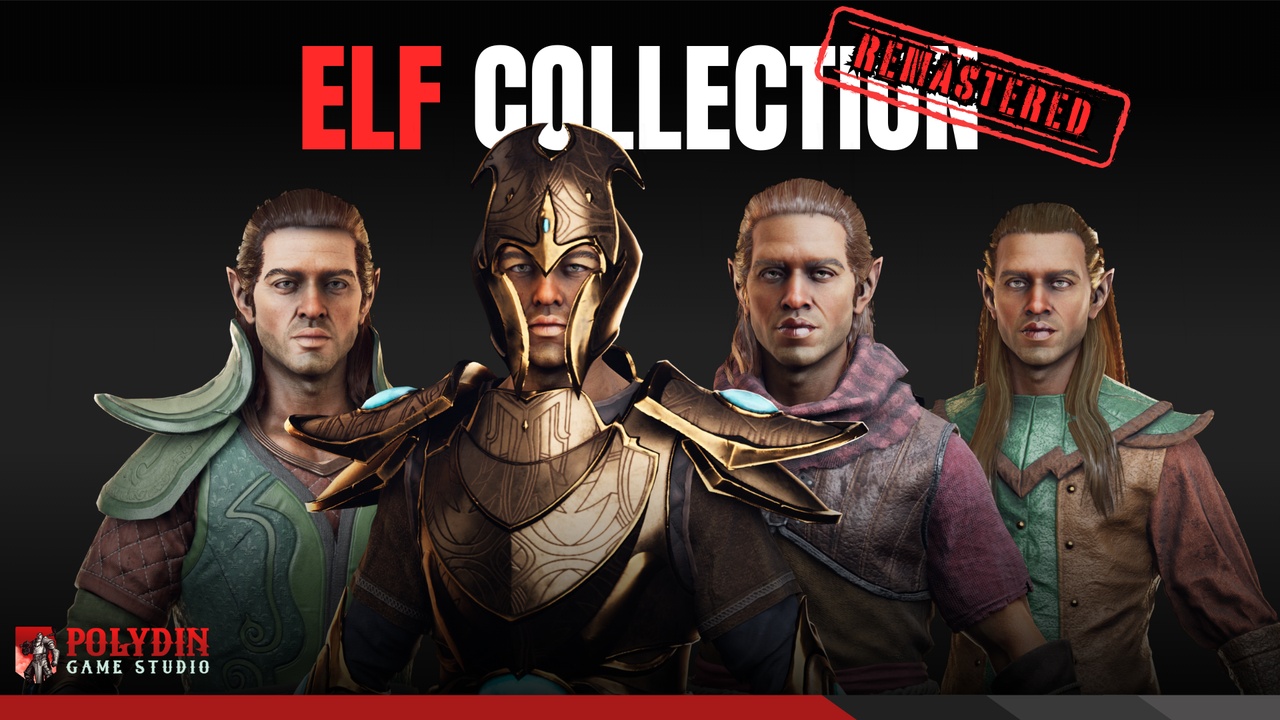 Media 1 for listing Elf - Modular Male Fantasy Collection
