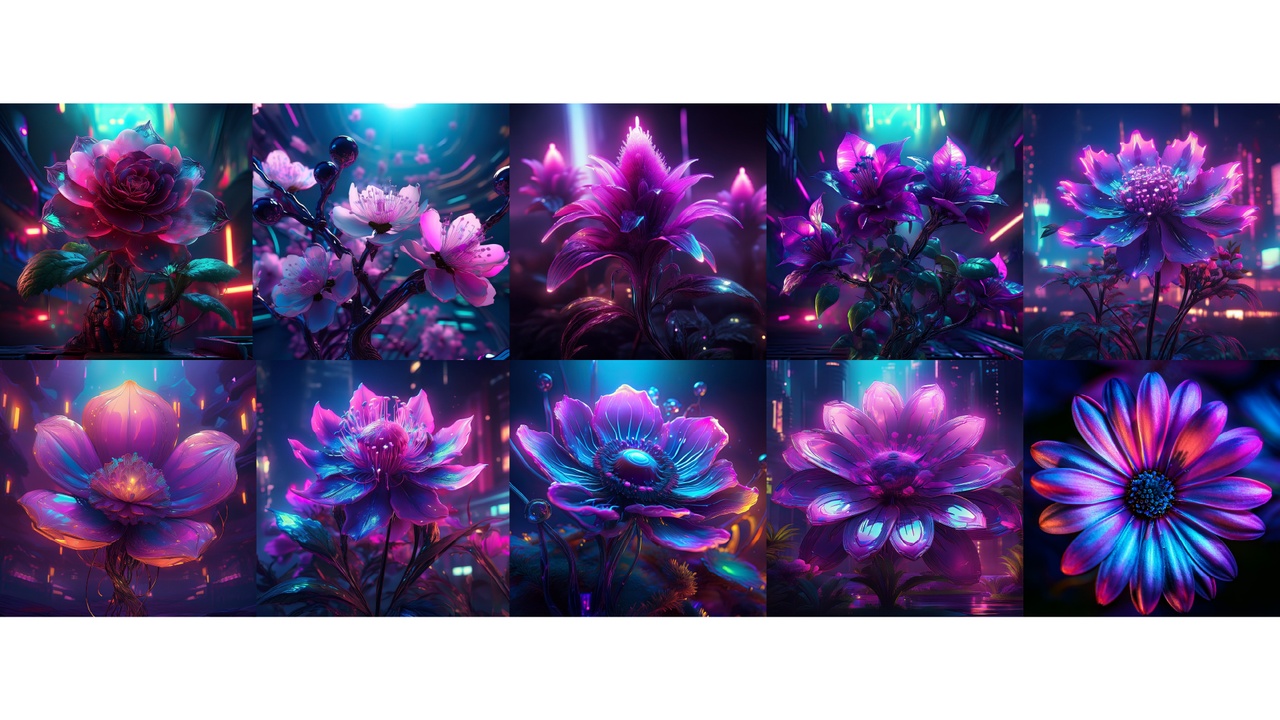 Media 1 for listing Cyberpunk Flowers