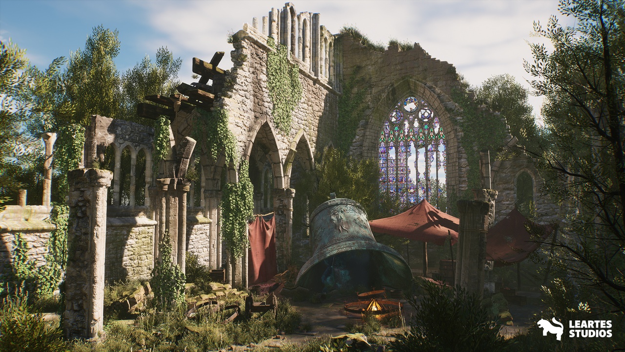 Bandit Abbey Environment ( Bandit Abbey Castle Medieval Medieval Medieval 3D )
